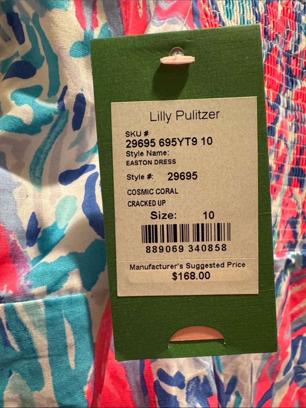 NWT Lilly Pulitzer Easton Dress size 10 - Picture 7 of 7